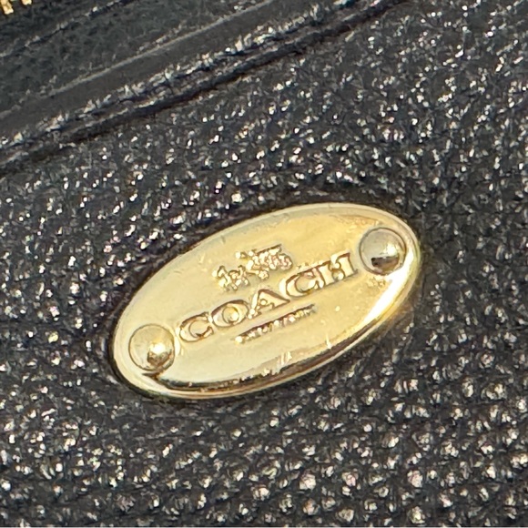 Coach Morgan Midnight Blue Pebbled Leather Bag - Picture 9 of 9